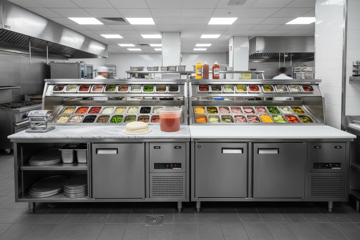 Prep Table Refrigerators — Amechef Restaurant Equipment