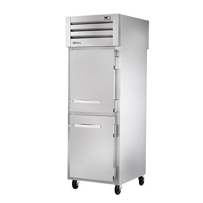 True Manufacturing, STR1RPT-2HS-1G-HC, Refrigerator, Pass-Thru, 115V, One-Section, Glass Door
