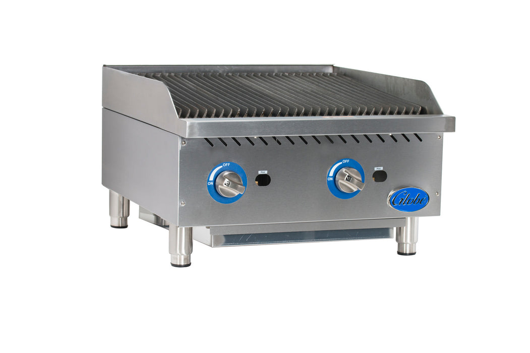 Globe, GCB24G-SR, Charbroiler, Gas, Countertop