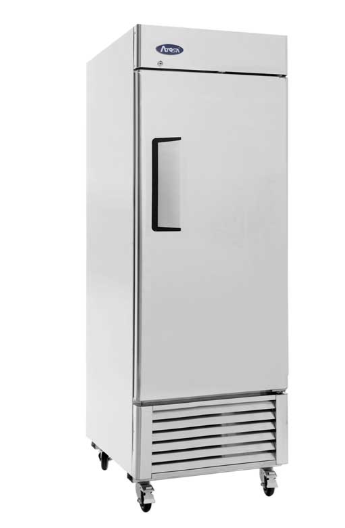 Atosa USA, MBF8520GR, Refrigerador de una puerta con congelador inferior