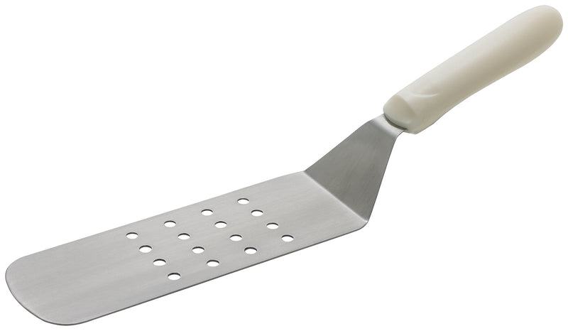 Winco, TWP-91, Turner, Perforated, Stainless Steel, Polypropylene, White, 8.25" L