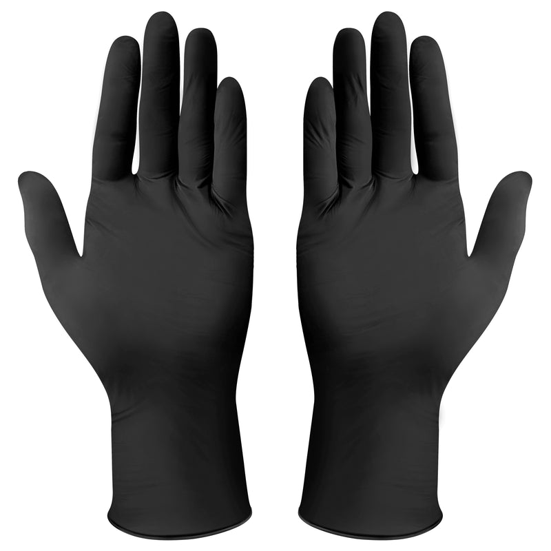 Winco, GLN-LB, Disposable Gloves, 3 Mil, Nitrile, Black