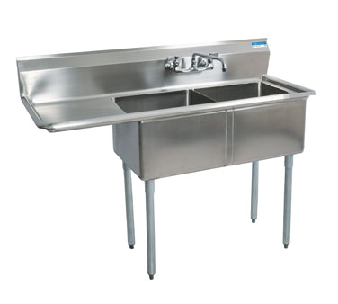 BK Resources, BKS-2-1620-12-18L, Sink, (2) Two Compartment