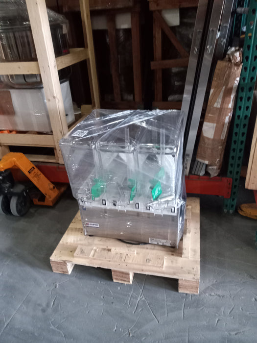 AMPTO D1316 Beverage Dispenser 3 Tanks - 5 Gallons ea. (OPEN BOX)