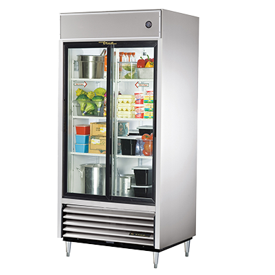 True Manufacturing, TSD-33G-HC-LD, Refrigerador, de dos puertas, 115V