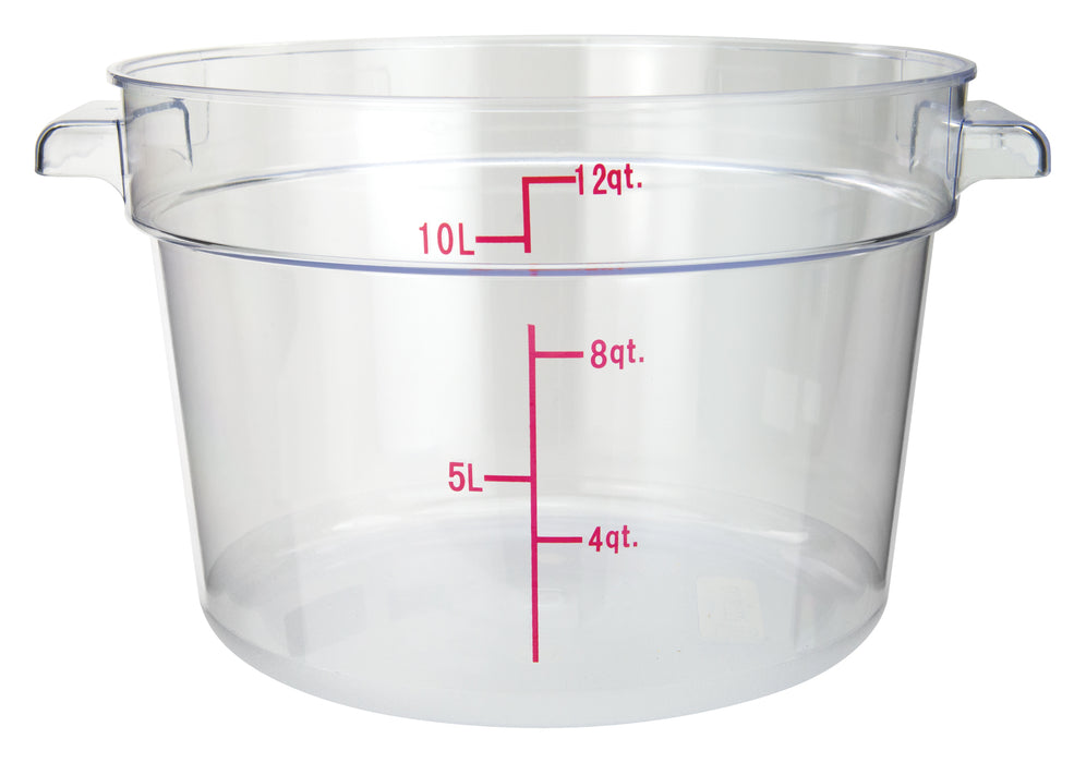 Winco, PCRC-12, Round Food Storage Containers