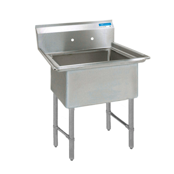 BK Resources, BKS-1-1620-12S, Sink, (1) One Compartment, Adjustable Bullet Feet