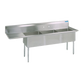 BK Resources, BKS-3-1824-14-24LS, Sink, (3) Three Compartment