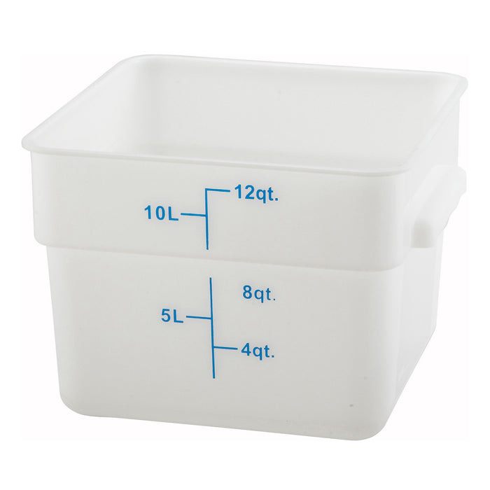 Winco, PTSC-12, Square Food Storage Containers