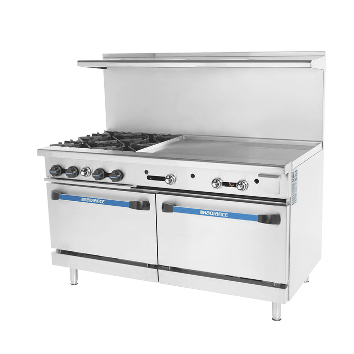 Turbo Air, TARG-4B36G/TARG-36G4B, Range, 60&quot; Restaurant, Gas