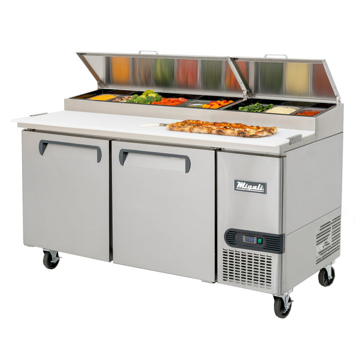 Migali, C-PP67-HC, Commercial Pizza Prep Food Prep Table