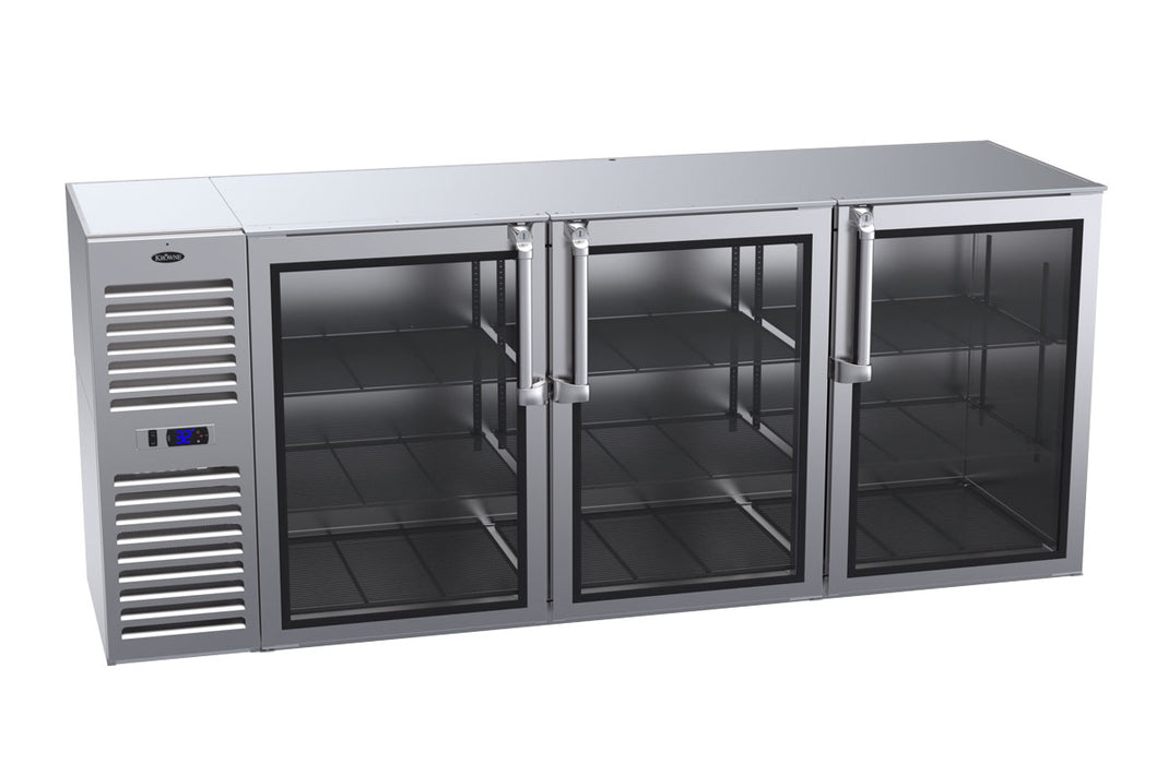 Krowne Metal, BS84L-KNS-LLR, Refrigeration- Self-Contained Back Bar Cooler