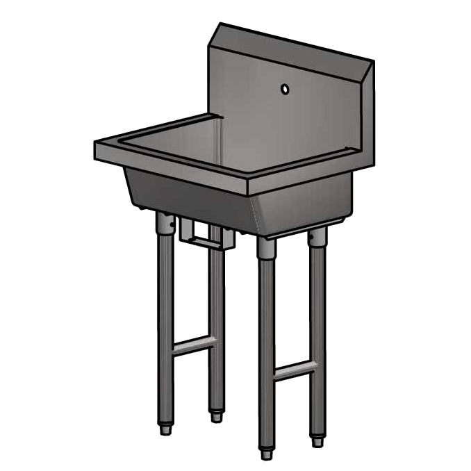 BK Resources, MSHS-24F1B, Sink, Hand