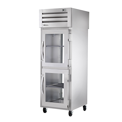 True Manufacturing, STA1RPT-2HG-1G-HC, Refrigerator, Pass-Thru, 115V, One-Section, Glass Door