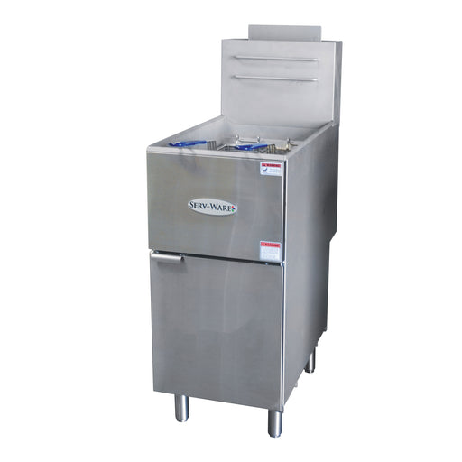 Serv-Ware, SGF-40N, Fryer, Gas, Floor Model, Full Pot