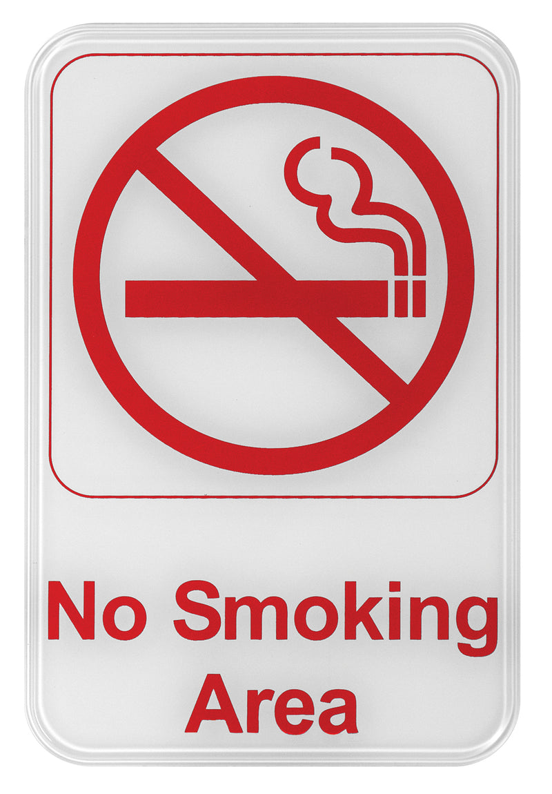 Winco, SGN-684W, Sign, Compliance, 6" L, Red