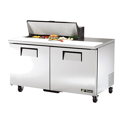 True Manufacturing, TSSU-60-10-HC, Mesa refrigerada, Unidad de sándwiches/ensaladas, 115V, 2 puertas, Hecho en EE. UU.