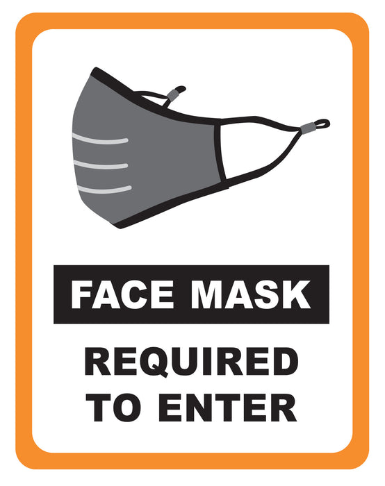 Winco, WC-811, Face Mask Required Sign