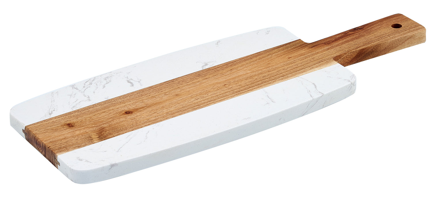 Winco, SBMW-117, Marble and Wood Serving Board