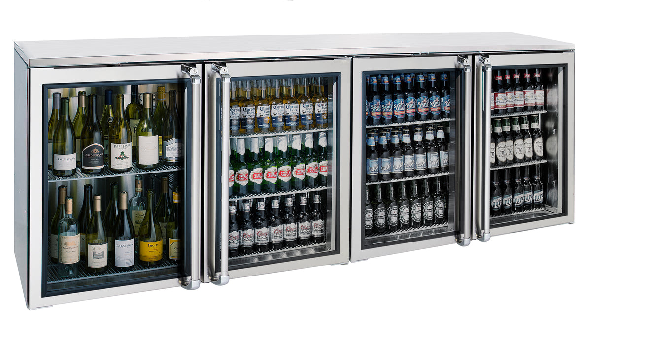 Krowne Metal, BR96R-KNS-LLRR, Refrigeration- Remote Back Bar Cooler