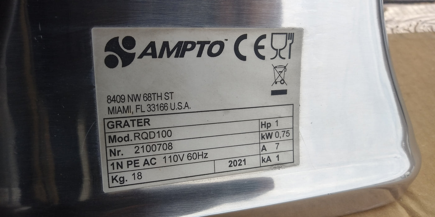 AMPTO RQD100 Hard Cheese Grater - 1 HP (REFURBISHED)