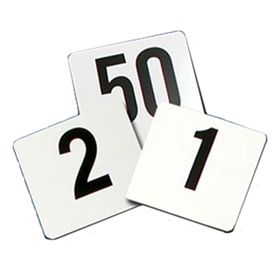 Thunder Group, PLTN4050, Tarjetas de números de mesa