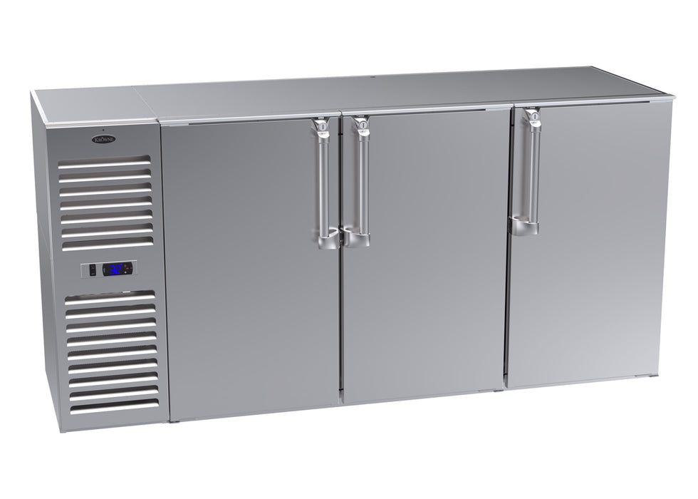 Krowne Metal, NS72L-SNS-LLL, Refrigeration- Self-Contained Narrow Door Back Bar