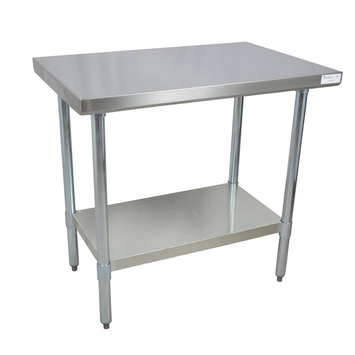 BK Resources, CVT-2424, Work Table,  24&quot; - 27&quot;, Stainless Steel Top