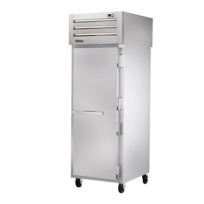 True Manufacturing, STR1RPT-1S-1S-HC, Refrigerator, Pass-Thru, 115V, One-Section, Stainless Steel Door
