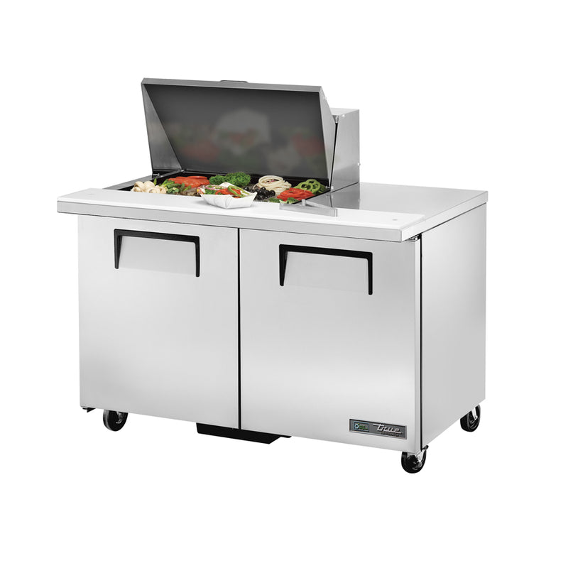 True Manufacturing, TSSU-48-12M-B-HC, Mostrador refrigerado, Unidad de sándwich/ensalada Mega Top, 115V, 2 puertas, Hecho en EE. UU.