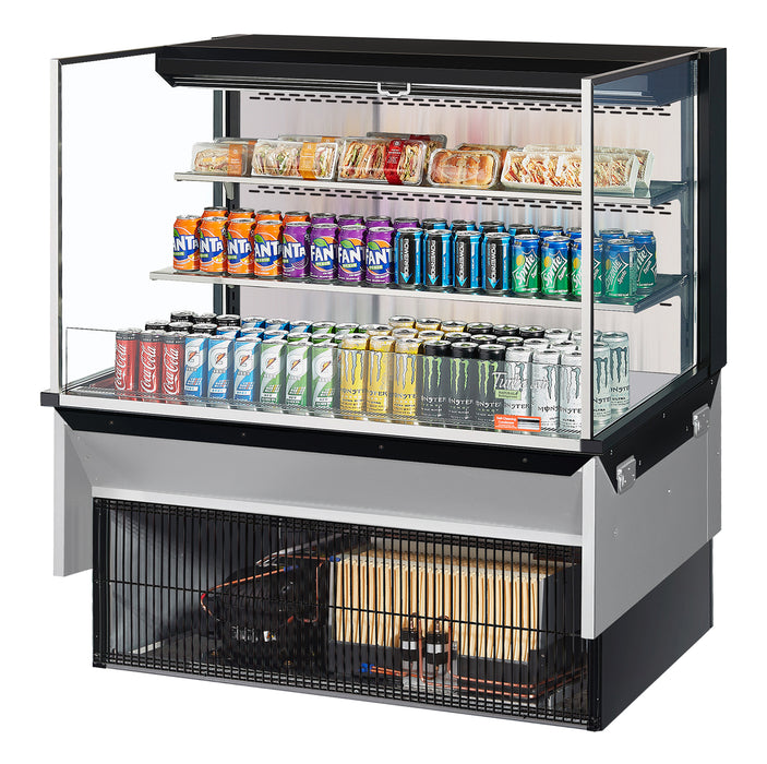 Turbo Air, TOM-48L-UF-W(B)-3SI-N, Open Display Case