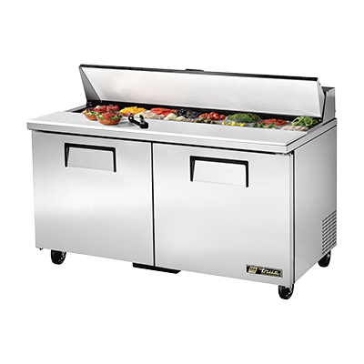 True Manufacturing, TSSU-60-16-HC, Mostrador refrigerado, Unidad para sándwiches/ensaladas, 115 V, 2 puertas, Hecho en EE. UU.