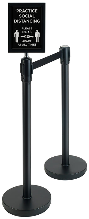 Winco, CGS-SETA, Black Stanchion Set