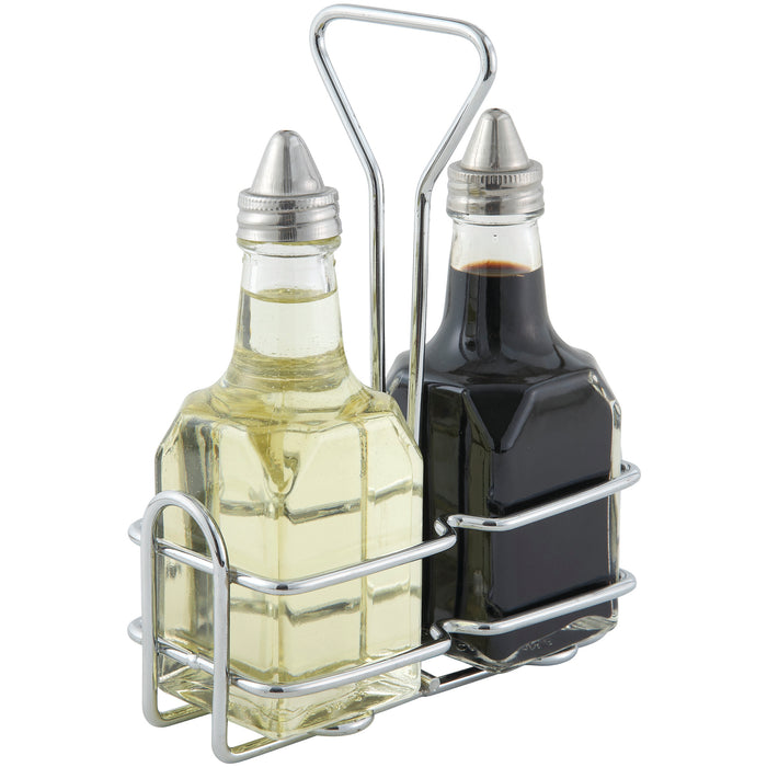 Winco, G-104S, Oil & Vinegar Cruet Set