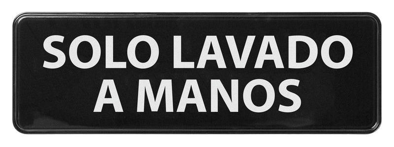 Winco, SGN-366, Sign, Compliance, 9" L, Black, Plastic