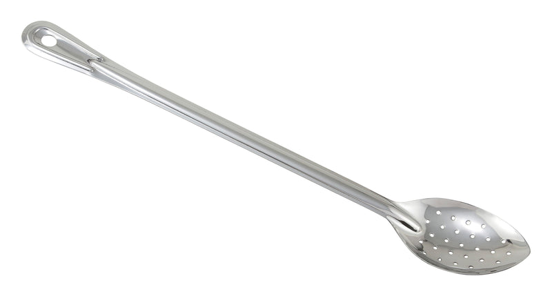 Winco, BSPT-18, Serving Spoon, Perforated, Stainless Steel