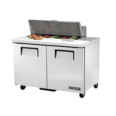 True Manufacturing, TSSU-48-10-HC, Mostrador Refrigerado, Unidad de Sándwich / Ensalada, 115V, 2 Puertas, Hecho en EE. UU.