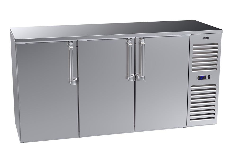 Krowne Metal, NS72R-SSS-LRR, Refrigeration- Self-Contained Narrow Door Back Bar