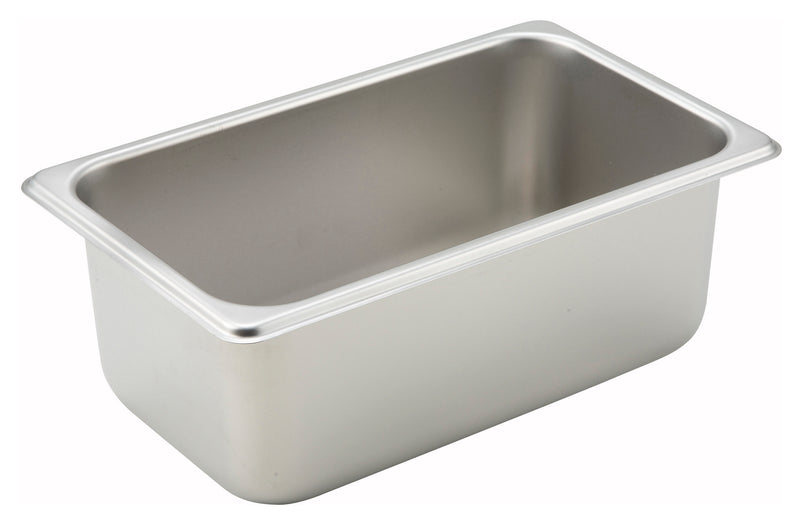 Winco, SPQ4, Recipiente para baño maría, acero inoxidable