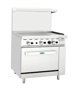 Atosa USA, AGR-36G, Cocina a gas de 36" con plancha superior