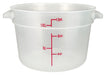Winco, PTRC-12, Round Food Storage Containers