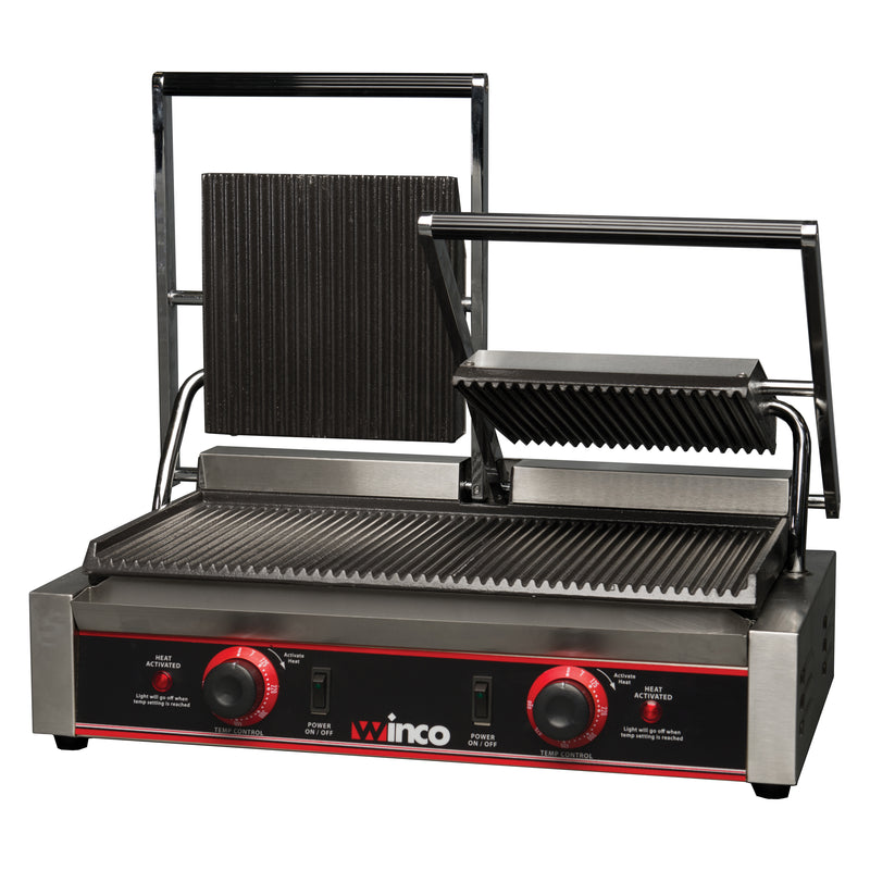 Winco, EPG-2, Parrilla para sándwiches / paninis