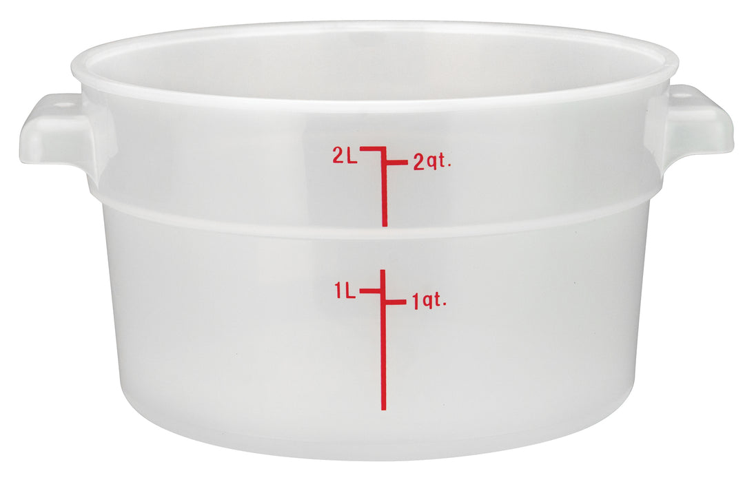 Winco, PTRC-2, Round Food Storage Containers