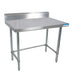 BK Resources, VTTR5OB-4824, Work Table,  40" - 48", Stainless Steel Top