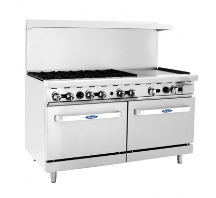 Atosa USA, AGR-6B24GR, 60&quot; Combination Gas Ranges