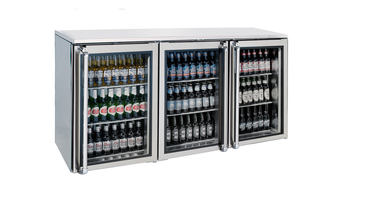 Krowne Metal, BR72R-KNS-LRR, Refrigeration- Remote Back Bar Cooler