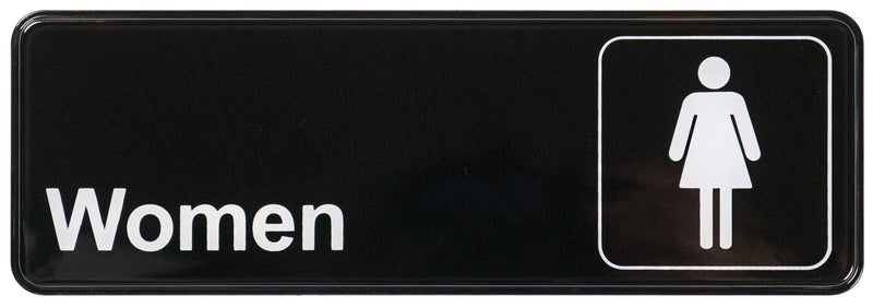 Winco, SGN-312, Sign, Compliance, 9" L, Black