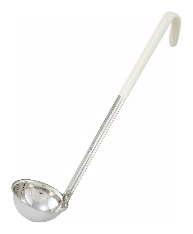 Winco, LDC-3, Ladle, Serving, Ivory, Stainless Steel