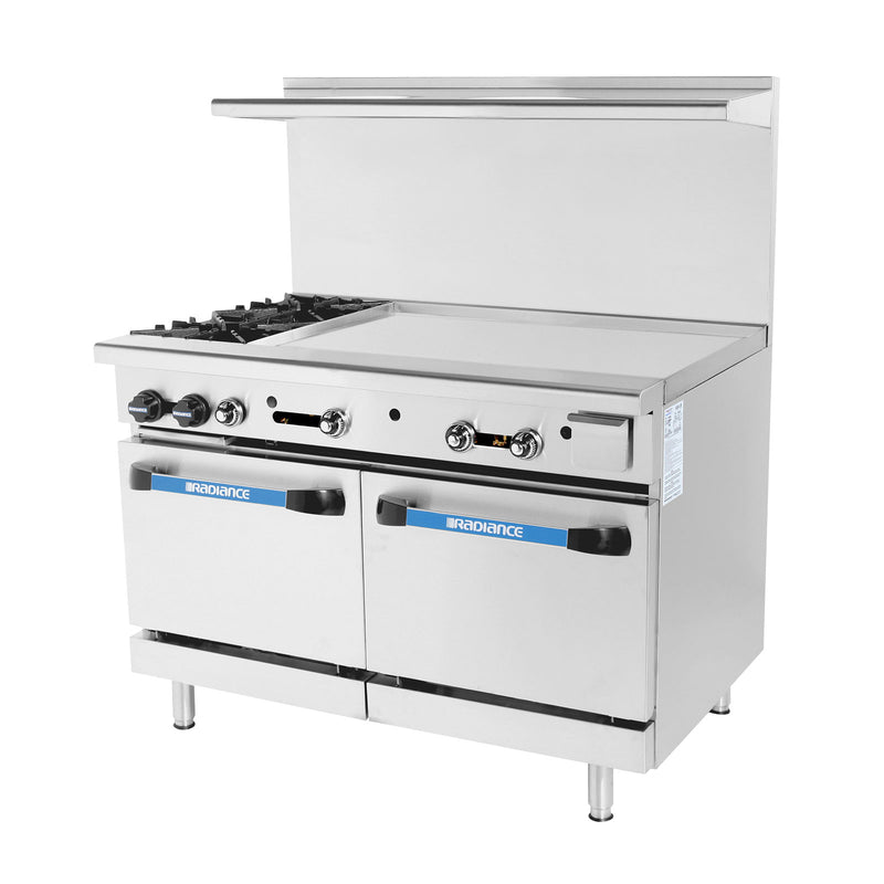 Turbo Air, TARG-2B36G, Range, 48" Restaurant, Gas, 2 Burners