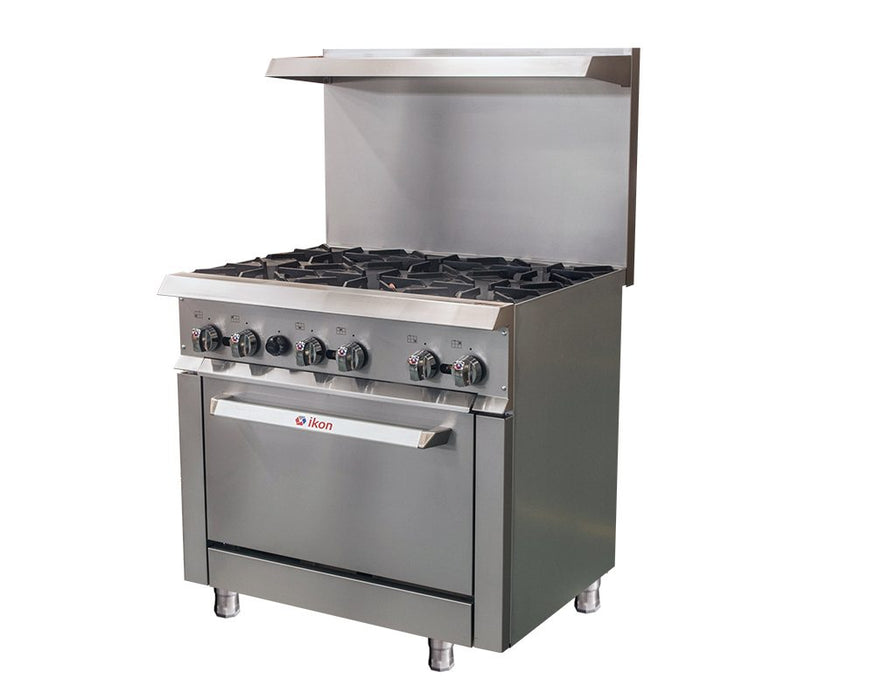 MVP, IR-6-36, Gas range - 6 burners with oven